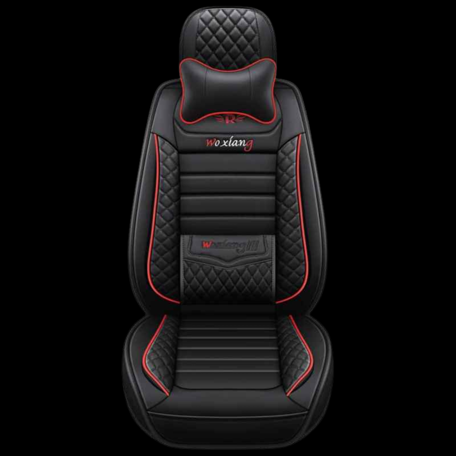 Red and black car seat cover
