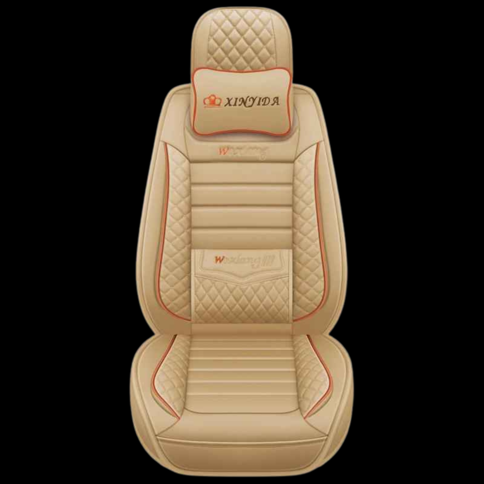 Capa de assento de carro beje