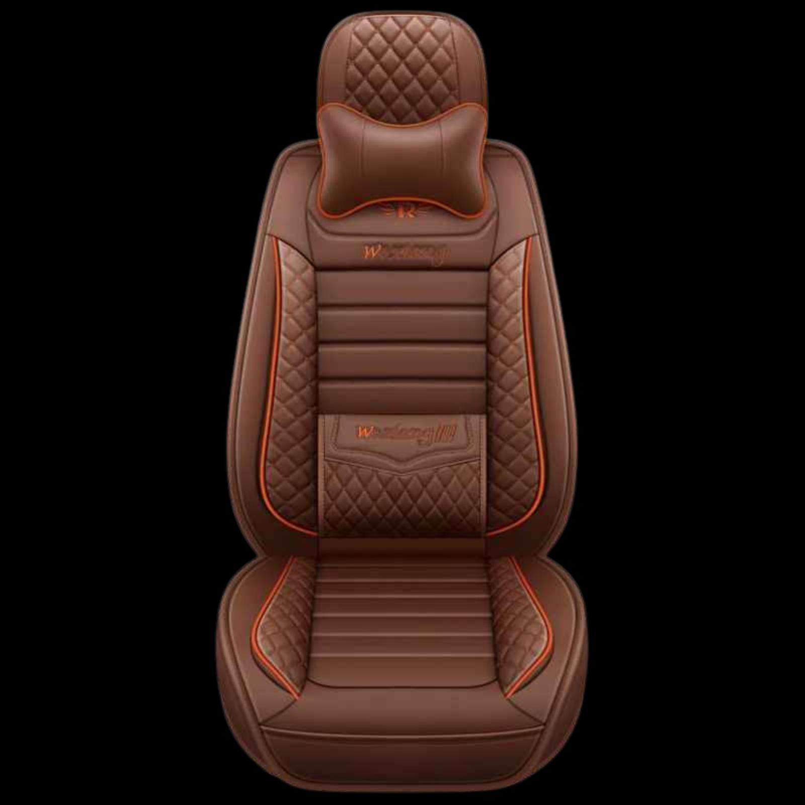 Brown car seat cover