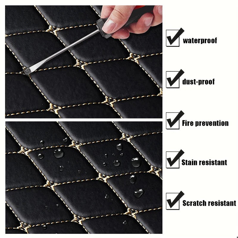 black and white rug set