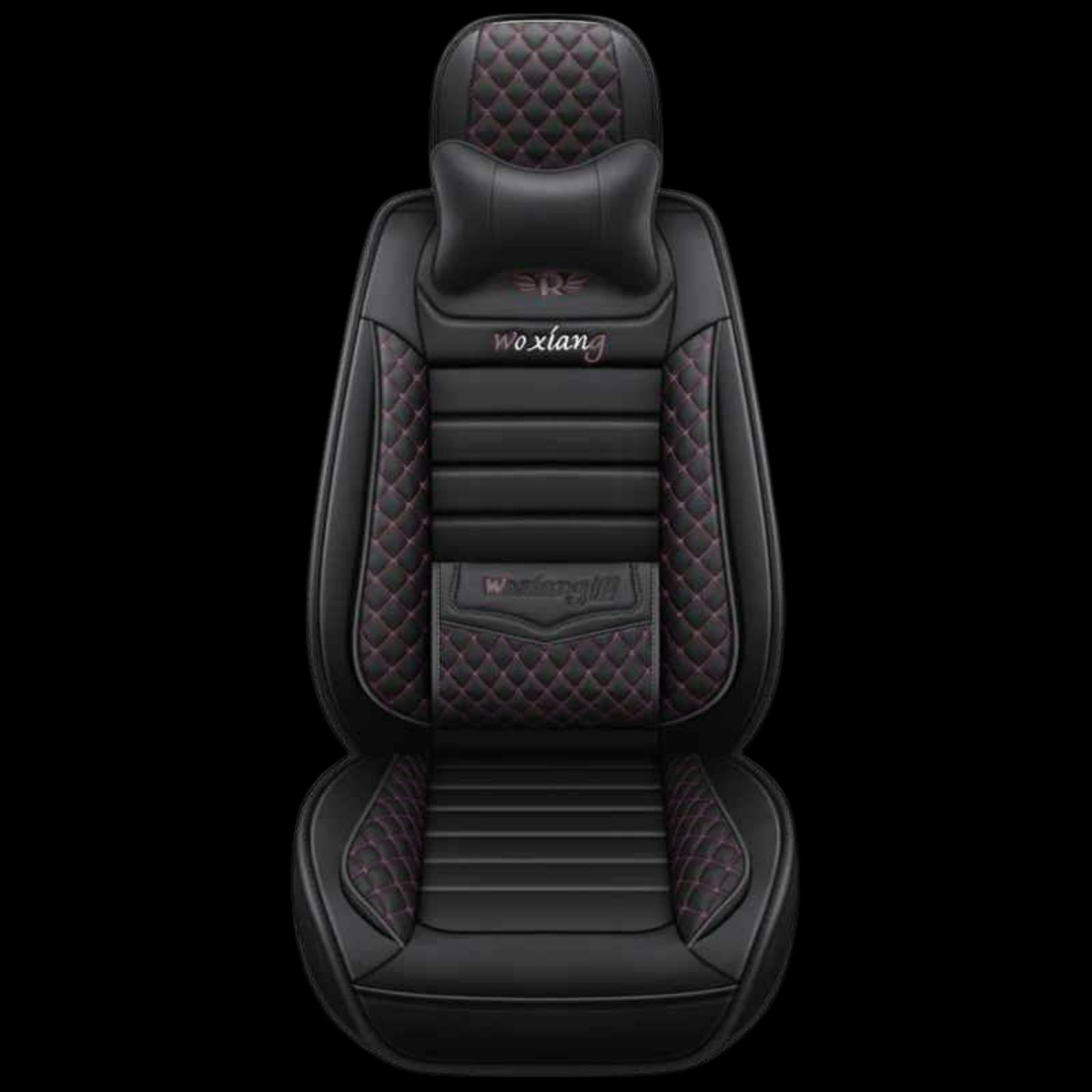car seat cover, burgundy and black